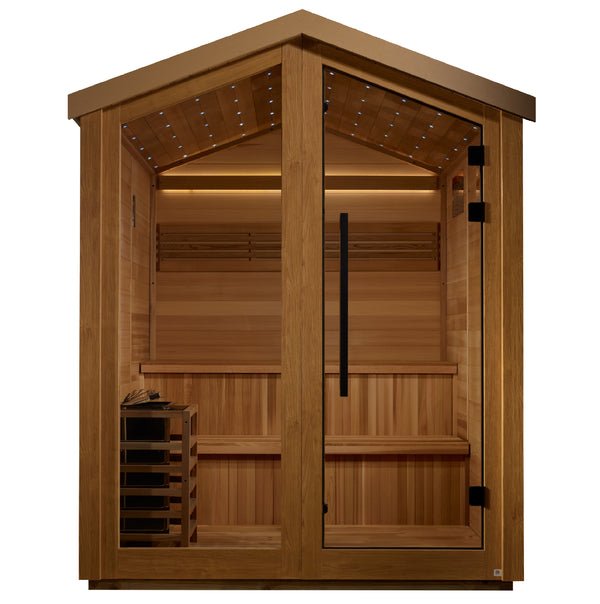 Golden Designs "Kaarina" 6 - Person Outdoor Traditional Sauna - The Sauna Solution