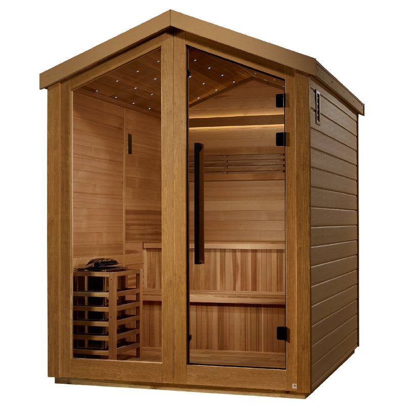 Golden Designs "Kaarina" 6 - Person Outdoor Traditional Sauna - The Sauna Solution LLC