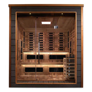 Golden Designs Karlstad PureTech 6 - Person Full Spectrum Hybrid Sauna in Red Cedar Wood - The Sauna Solution LLC
