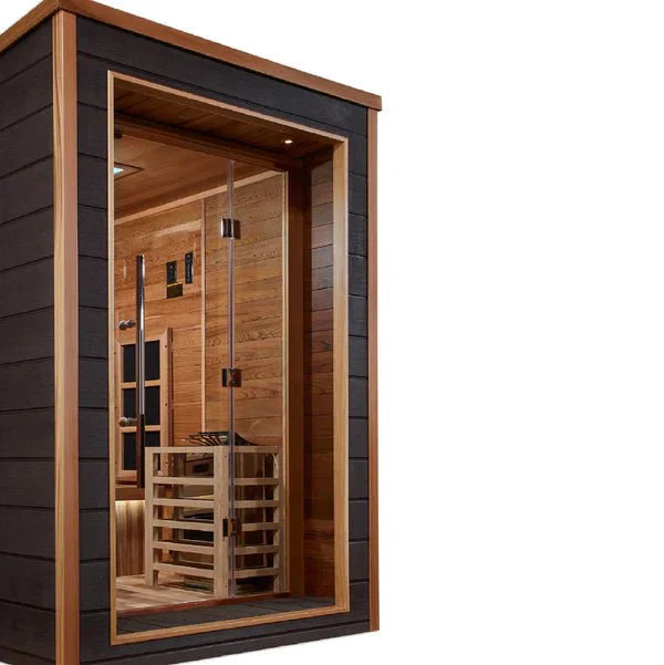 Golden Designs Karlstad PureTech 6 - Person Full Spectrum Hybrid Sauna in Red Cedar Wood - The Sauna Solution