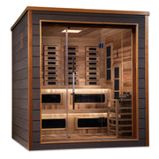 Golden Designs Karlstad PureTech 6 - Person Full Spectrum Hybrid Sauna in Red Cedar Wood - The Sauna Solution LLC
