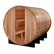 Golden Designs Klosters 6 - Person Barrel Traditional Sauna - Pacific Cedar - The Sauna Solution LLC