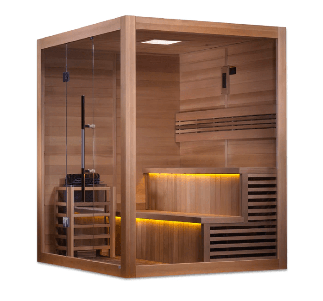 Golden Designs "Kuusamo Edition" 6 Person Indoor Traditional Steam Sauna - The Sauna Solution
