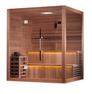Golden Designs "Kuusamo Edition" 6 Person Indoor Traditional Steam Sauna - The Sauna Solution LLC