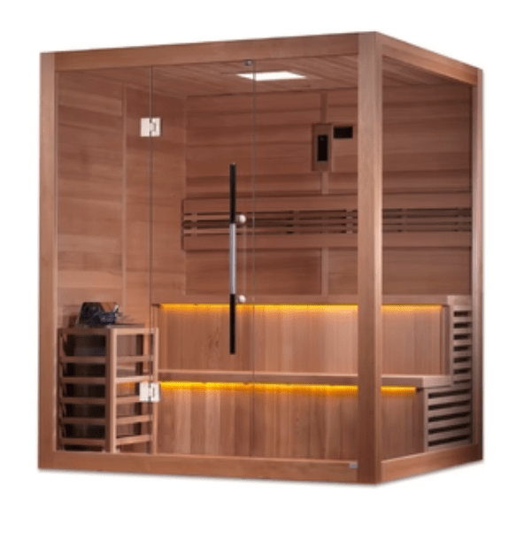 Golden Designs "Kuusamo Edition" 6 Person Indoor Traditional Steam Sauna - The Sauna Solution