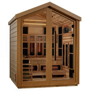 Golden Designs "Loviisa" 3 - Person Full Spectrum PureTech™ Hybrid Outdoor Sauna - The Sauna Solution LLC