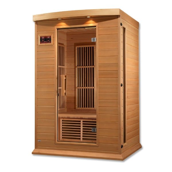 Golden Designs Maxxus 2 - Person FAR Infrared Sauna - Low EMF with Canadian Hemlock - The Sauna Solution LLC