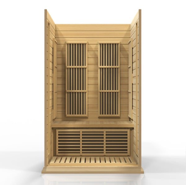 Golden Designs Maxxus 2 - Person FAR Infrared Sauna - Low EMF with Canadian Hemlock - The Sauna Solution LLC