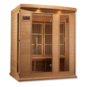 Golden Designs Maxxus 3 - Person FAR Infrared Sauna Low EMF with Canadian Hemlock - The Sauna Solution LLC