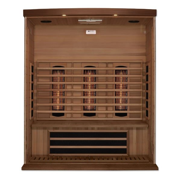 Golden Designs Maxxus 3 - Person Full Spectrum Infrared Sauna with Canadian Red Cedar - The Sauna Solution