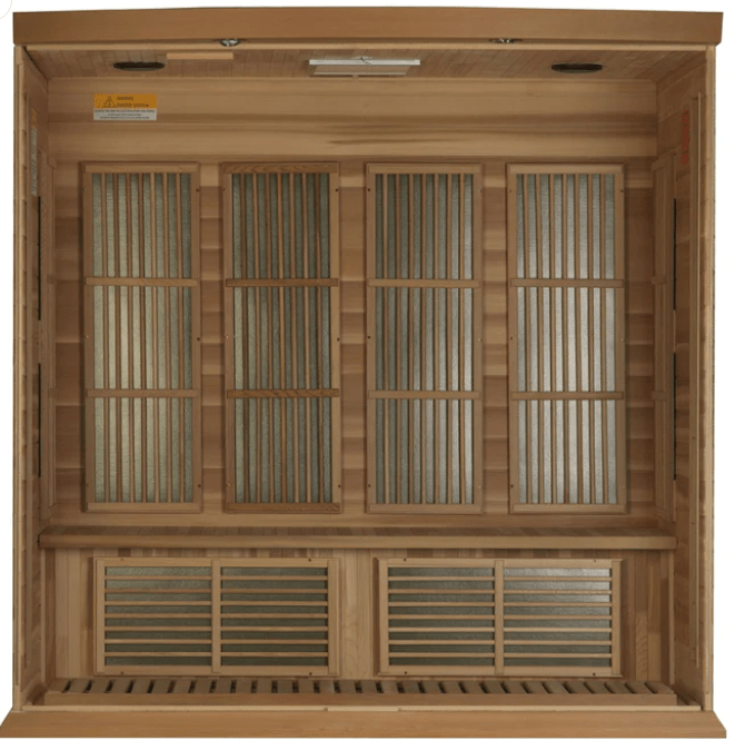 Golden Designs Maxxus 4 - Person Low EMF FAR Infrared Sauna Canadian Red Cedar - The Sauna Solution LLC