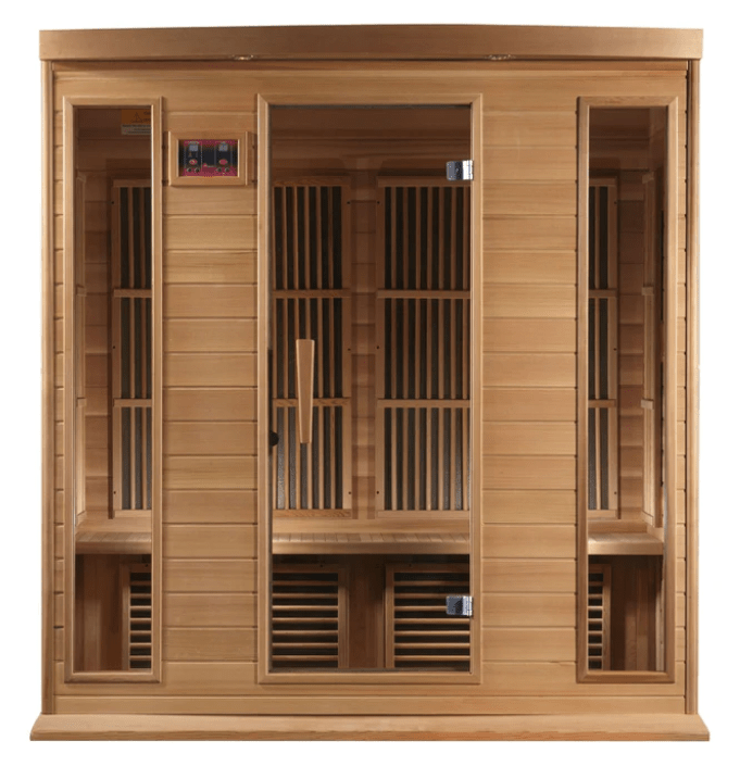 Golden Designs Maxxus 4 - Person Low EMF FAR Infrared Sauna Canadian Red Cedar - The Sauna Solution LLC