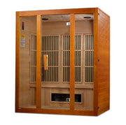 Golden Designs Maxxus "Alpine" Dual Tech 3 - Person Low EMF FAR Infrared Sauna with Canadian Hemlock - The Sauna Solution LLC