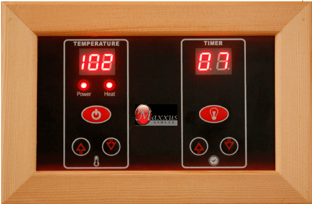 Golden Designs Maxxus "Bellevue" 3 - Person Low EMF FAR Infrared Sauna with Canadian Hemlock - The Sauna Solution