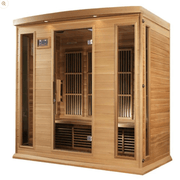 Golden Designs Maxxus "Chaumont Edition" 4 - Person Near Zero EMF FAR Infrared Sauna with Canadian Red Cedar - The Sauna Solution LLC