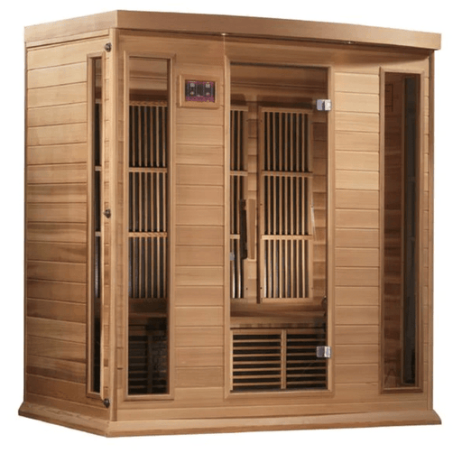 Golden Designs Maxxus "Chaumont Edition" 4 - Person Near Zero EMF FAR Infrared Sauna with Canadian Red Cedar - The Sauna Solution LLC