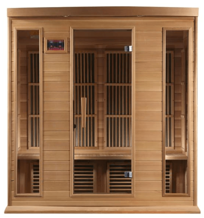 Golden Designs Maxxus "Chaumont Edition" 4 - Person Near Zero EMF FAR Infrared Sauna with Canadian Red Cedar - The Sauna Solution