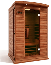 Golden Designs Maxxus "Cholet Edition" 2 - Person Full Spectrum Near Zero EMF FAR Infrared Sauna with Canadian Red Cedar - The Sauna Solution LLC
