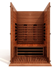Golden Designs Maxxus "Cholet Edition" 2 - Person Full Spectrum Near Zero EMF FAR Infrared Sauna with Canadian Red Cedar - The Sauna Solution LLC