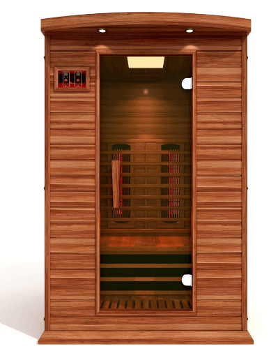 Golden Designs Maxxus "Cholet Edition" 2 - Person Full Spectrum Near Zero EMF FAR Infrared Sauna with Canadian Red Cedar - The Sauna Solution LLC