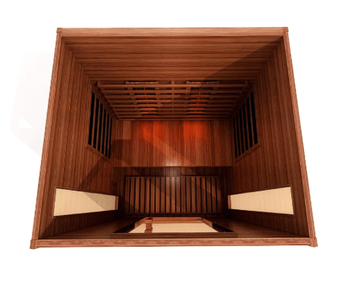 Golden Designs Maxxus "Cholet Edition" 2 - Person Full Spectrum Near Zero EMF FAR Infrared Sauna with Canadian Red Cedar - The Sauna Solution LLC