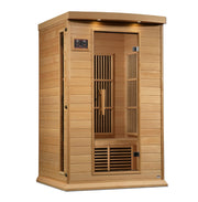 Golden Designs Maxxus Infrared Sauna 2 - Person Near Zero EMF FAR Infrared w/ Hemlock - The Sauna Solution LLC