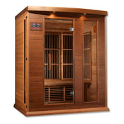 Golden Designs Maxxus "Montilemar Edition" 3 - Person Near Zero EMF FAR Infrared Sauna with Canadian Red Cedar - The Sauna Solution LLC