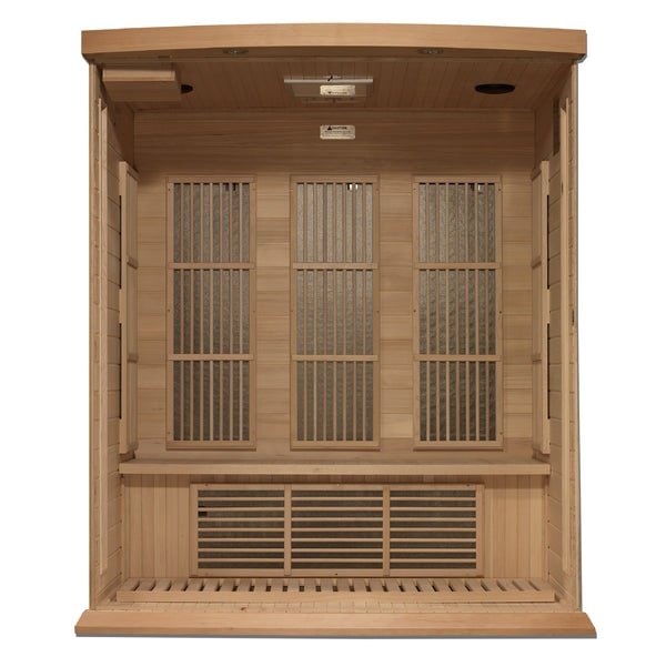 Golden Designs Maxxus Near Zero EMF FAR Infrared Sauna with Canadian Hemlock - The Sauna Solution