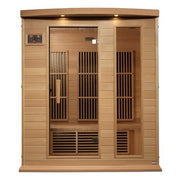 Golden Designs Maxxus Near Zero EMF FAR Infrared Sauna with Canadian Hemlock - The Sauna Solution LLC