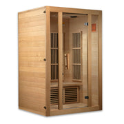 Golden Designs Maxxus "Seattle" Edition 2 - Person Low EMF FAR Infrared Carbon Sauna with Canadian Hemlock - The Sauna Solution LLC