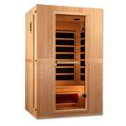 Golden Designs Maxxus "Serenity" Dual Tech 2 - Person Low EMF FAR Infrared Sauna with Canadian Hemlock - The Sauna Solution LLC