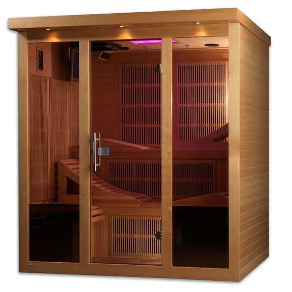 Golden Designs "Monaco" 6 - Person Near Zero EMF FAR Infrared Sauna - The Sauna Solution LLC