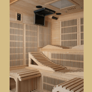 Golden Designs "Monaco" 6 - Person Near Zero EMF FAR Infrared Sauna - The Sauna Solution LLC