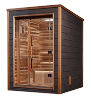 Golden Designs "Narvik" 2 Person Outdoor - Indoor Traditional Steam Sauna - The Sauna Solution LLC