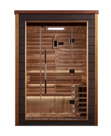 Golden Designs "Narvik" 2 Person Outdoor - Indoor Traditional Steam Sauna - The Sauna Solution