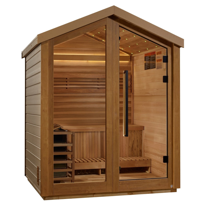 Golden Designs "Savonlinna" 3 - Person Outdoor Traditional Sauna - The Sauna Solution LLC