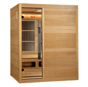 Golden Designs "Soria" 3 - Person Full Spectrum Indoor Hybrid Sauna with Harvia Stove - The Sauna Solution LLC