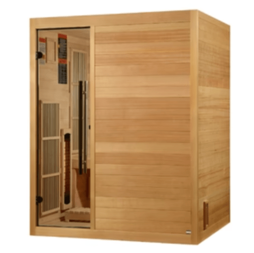 Golden Designs "Soria" 3 - Person Full Spectrum Indoor Hybrid Sauna with Harvia Stove - The Sauna Solution LLC