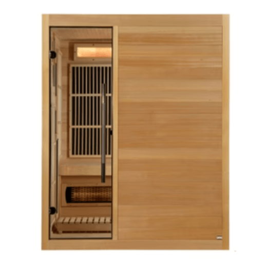 Golden Designs "Soria" 3 - Person Full Spectrum Indoor Hybrid Sauna with Harvia Stove - The Sauna Solution LLC
