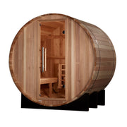 Golden Designs St. Moritz 2 - Person Outdoor Barrel Steam Sauna in Pacific Cedar Wood - The Sauna Solution LLC