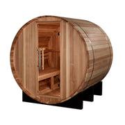 Golden Designs St. Moritz 2 - Person Outdoor Barrel Steam Sauna in Pacific Cedar Wood - The Sauna Solution LLC