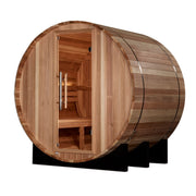 Golden Designs St. Moritz 2 - Person Outdoor Barrel Steam Sauna in Pacific Cedar Wood - The Sauna Solution LLC