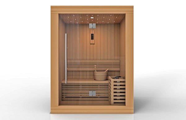 Golden Designs "Sundsvall Edition" 2 - Person Traditional Steam Sauna - The Sauna Solution