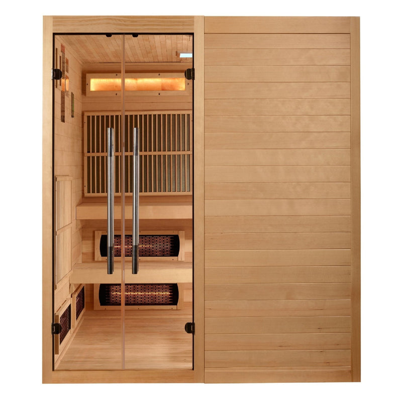 Golden Designs "Toledo" 6 - Person Full Spectrum Indoor Hybrid Sauna with Harvia Stove - The Sauna Solution LLC