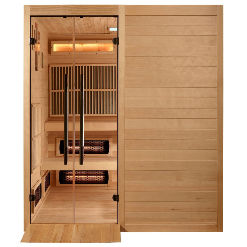 Golden Designs "Toledo" 6 - Person Full Spectrum Indoor Hybrid Sauna with Harvia Stove - The Sauna Solution LLC