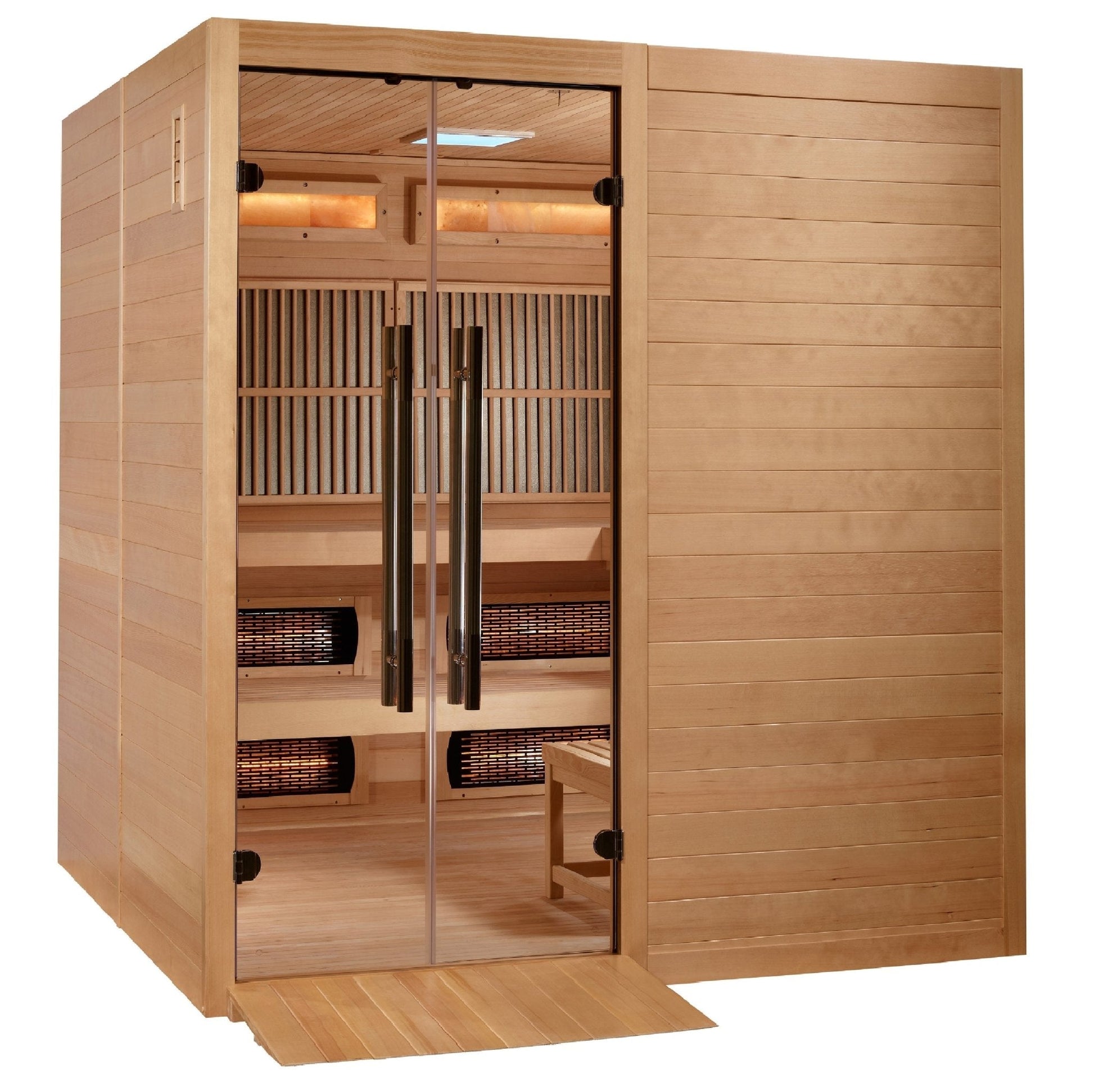 Golden Designs "Toledo" 6 - Person Full Spectrum Indoor Hybrid Sauna with Harvia Stove - The Sauna Solution