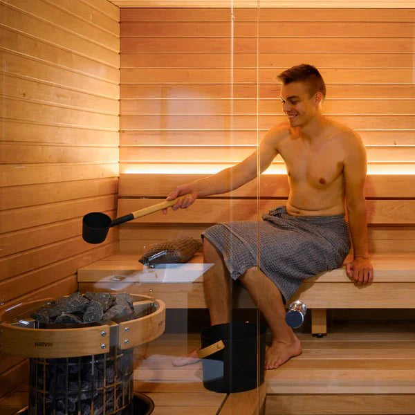 Harvia Cilindro Half Series 10.5kW Stainless Steel Sauna Heater at 240V 1PH - The Sauna Solution