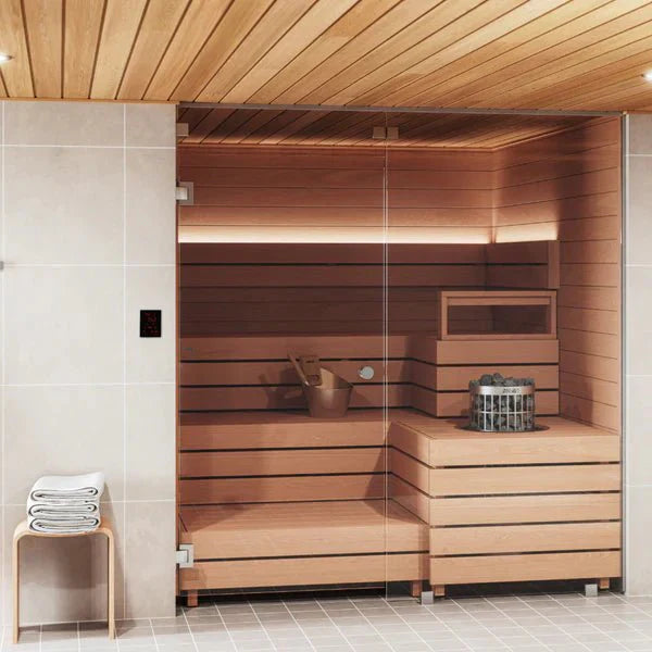 Harvia Cilindro Half Series 6kW Stainless Steel Sauna Heater at 240V 1PH - The Sauna Solution LLC