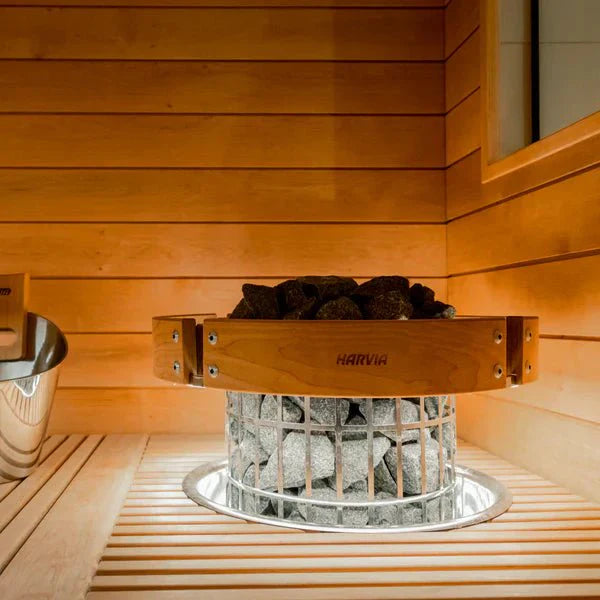 Harvia Cilindro Half Series 6kW Stainless Steel Sauna Heater at 240V 1PH - The Sauna Solution