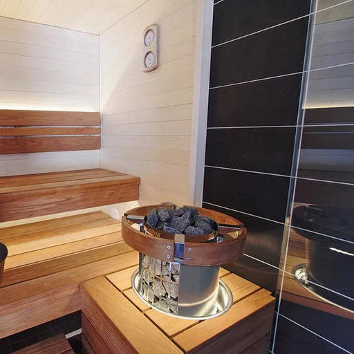 Harvia Cilindro Half Series 8kW Stainless Steel Sauna Heater at 240V 1PH - The Sauna Solution LLC
